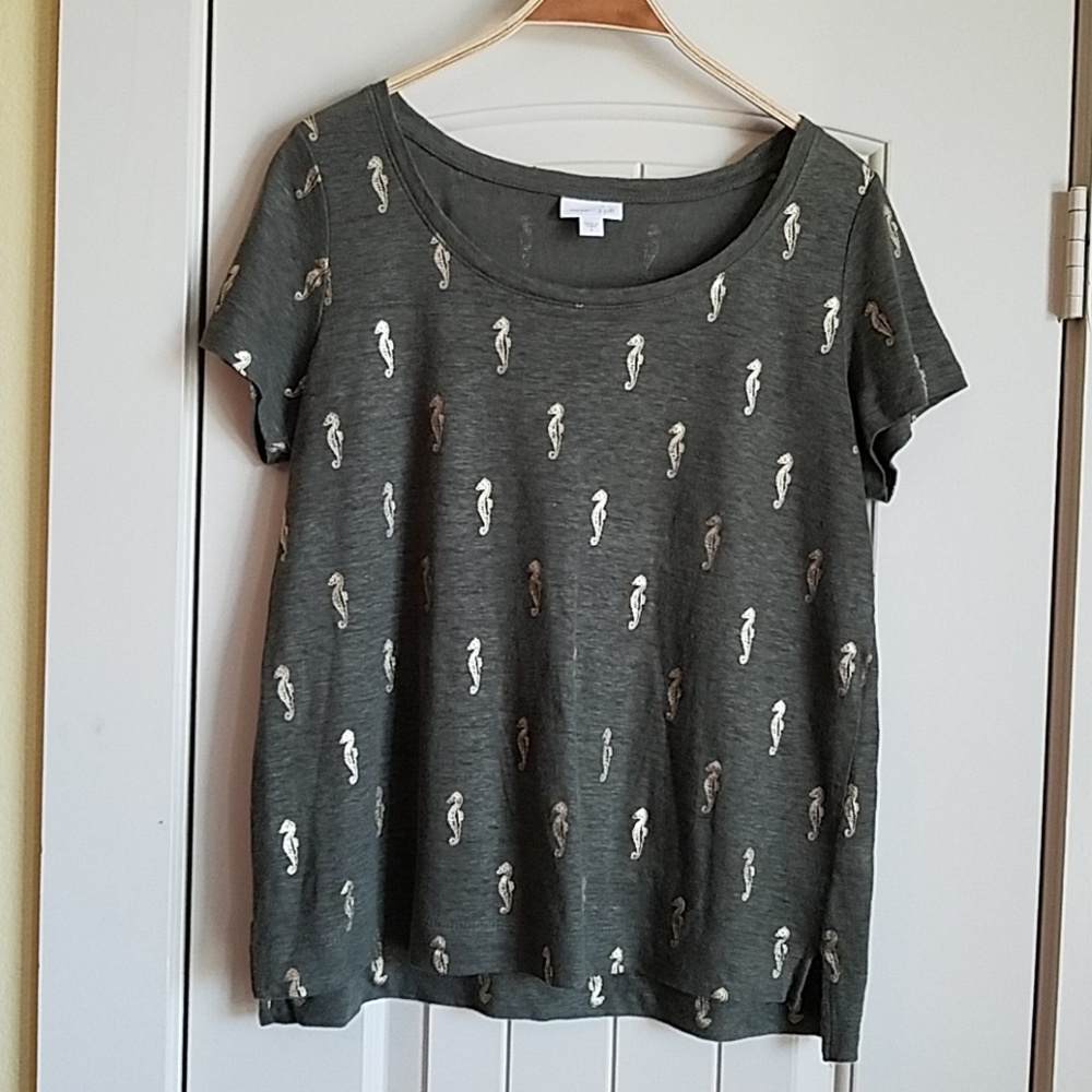 J Jill seahorse top size s